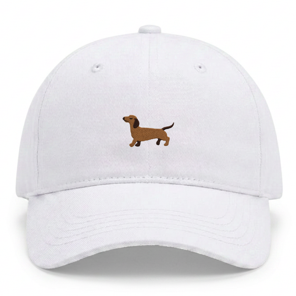 Kids Dackel Cap aus Bio-Baumwolle in Weiss von Heytoki