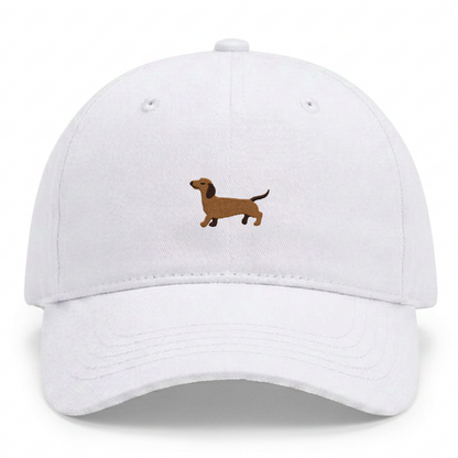 Kids Dackel Cap aus Bio-Baumwolle in Weiss von Heytoki