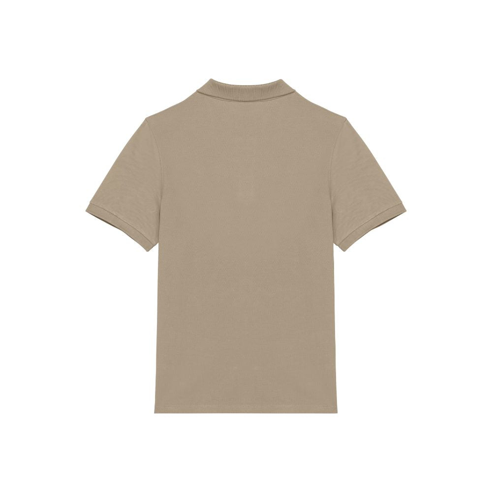 Poloshirt Dackel Stick beige Herren hinten 