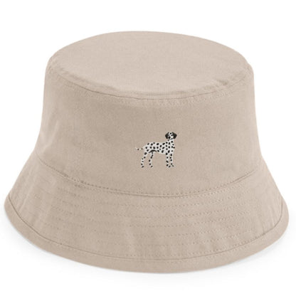 Kids Fischerhut Dalmatiner aus Bio-Baumwolle in Sandbeige von Heytoki