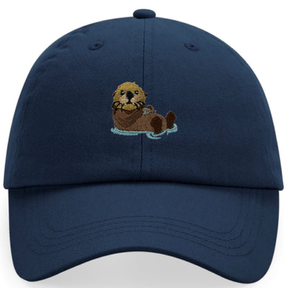 Otter Cap aus Bio-Baumwolle in Dunkelblau von Heytoki