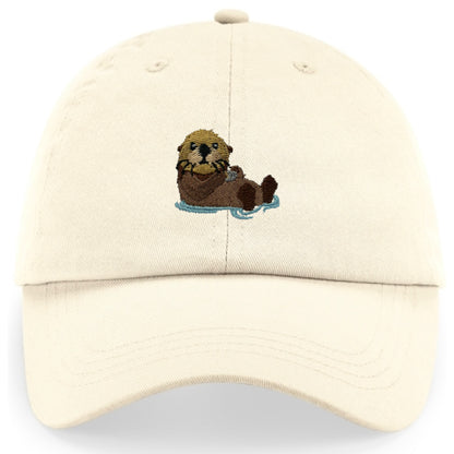 Otter Cap aus Bio-Baumwolle in Naturweiß von Heytoki