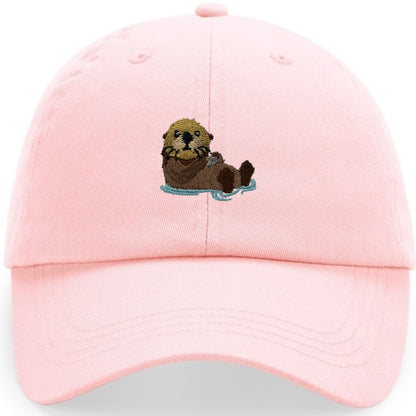 Otter Cap aus Bio-Baumwolle in Puderrosa von Heytoki