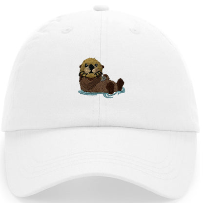 Otter Cap aus Bio-Baumwolle in Weiß von Heytoki