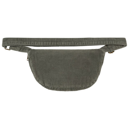 Rückseite der Hirsch Cord-Bauchtasche in Vintage Organic Khaki