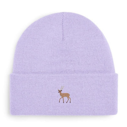 Hirsch-Beanie in Mintgrün mit gesticktem Hirsch-Motiv