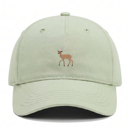 Kids Hirsch Cap aus Bio-Baumwolle in Pastel Mint mit gesticktem Eckhard, Vorderansicht