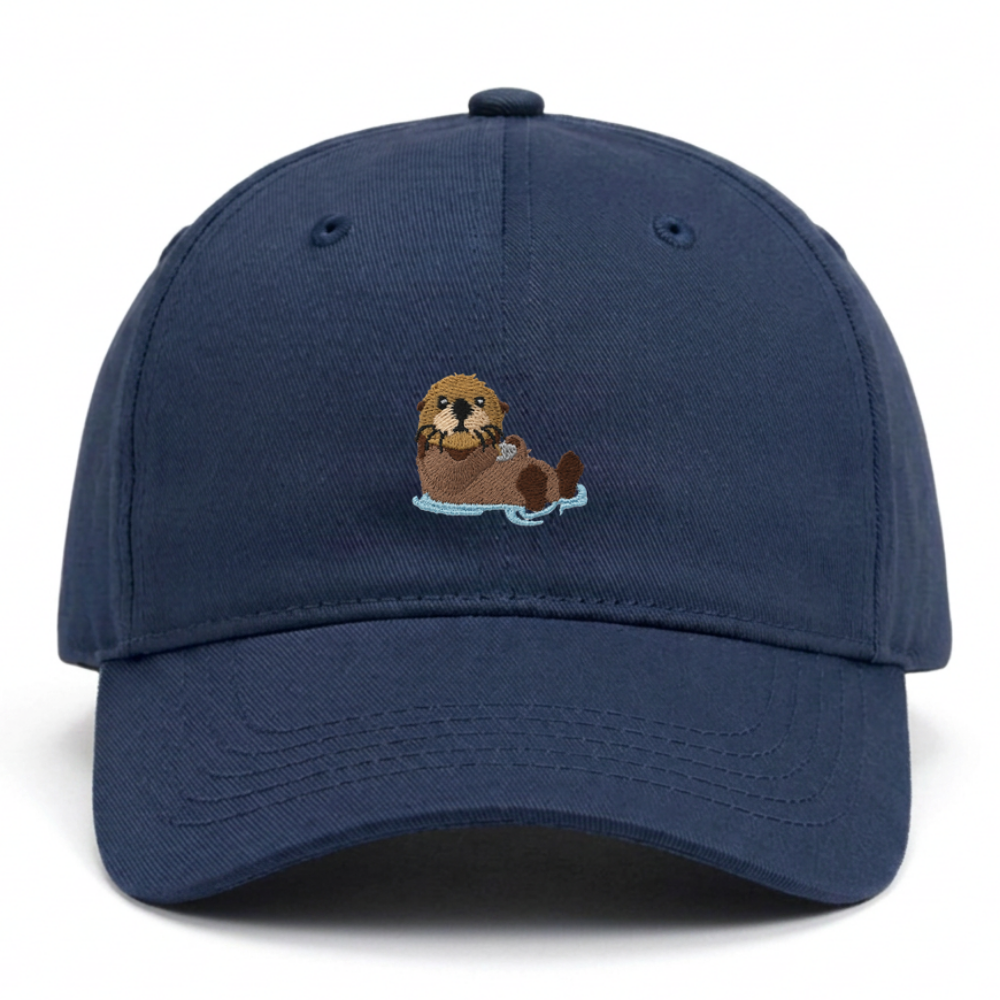 Kids Otter Cap aus Bio-Baumwolle in Dunkelblau von Heytoki