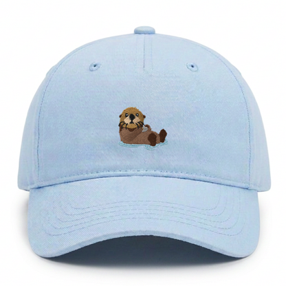 Kids Otter Cap aus Bio-Baumwolle in hellblau von Heytoki