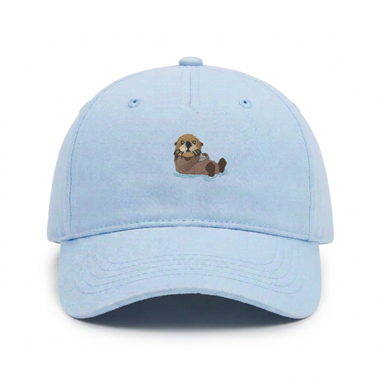 Kids Otter Cap aus Bio-Baumwolle in hellblau von Heytoki
