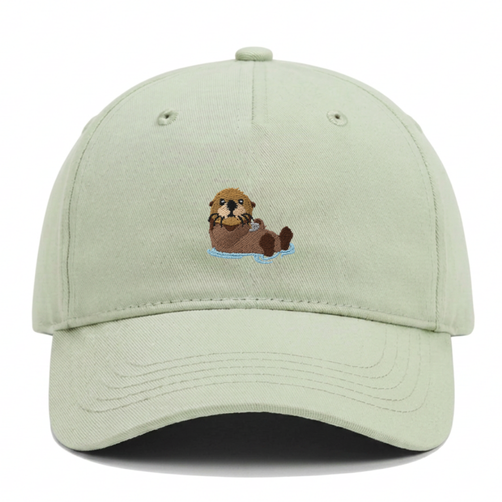 Kids Otter Cap aus Bio-Baumwolle in hellgrün von Heytoki