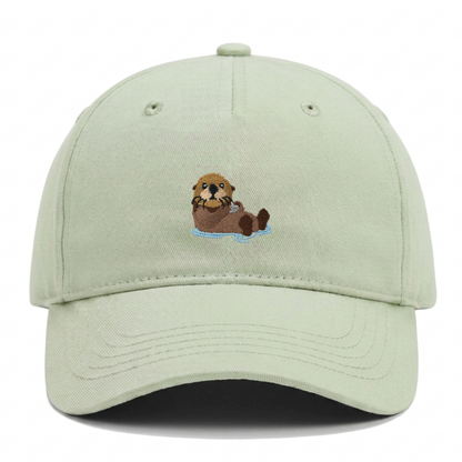 Kids Otter Cap aus Bio-Baumwolle in hellgrün von Heytoki