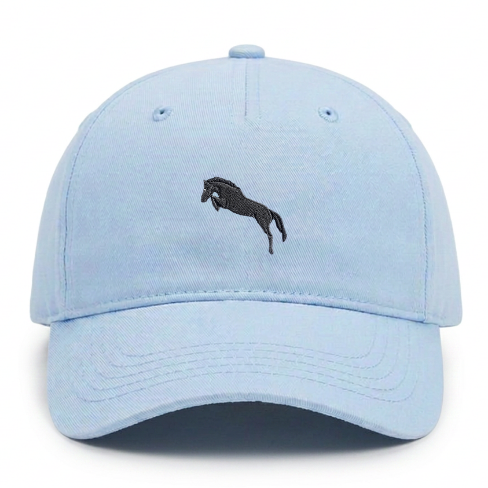 Kids Cap mit Pferdemotiv in Pastel Blue