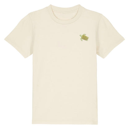 Schildkröte Kids T-Shirt aus Bio-Baumwolle in Naturweiß von Heytoki