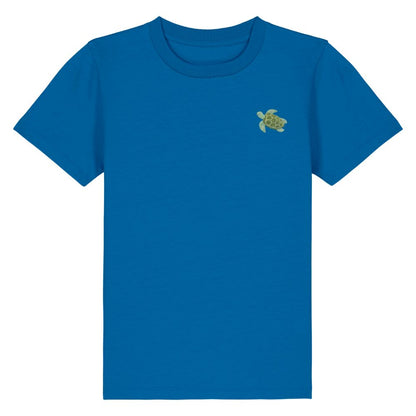 Schildkröte Kids T-Shirt aus Bio-Baumwolle in Königsblau von Heytoki