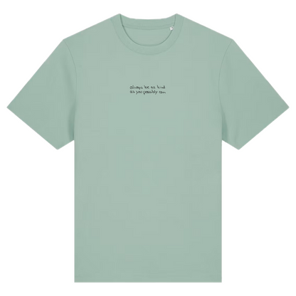 Premium Kindness T-Shirt aus Bio-Baumwolle in Aloe-Grün von Heytoki