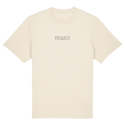 Premium Kindness T-Shirt aus Bio-Baumwolle in Naturweiß von Heytoki
