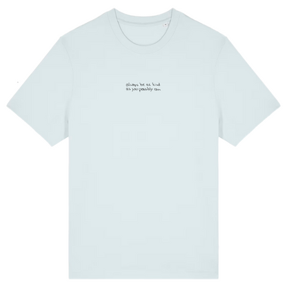 Premium Kindness T-Shirt aus Bio-Baumwolle in Hellblau von Heytoki