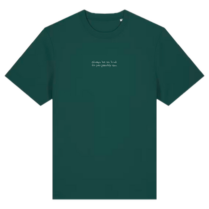 Premium Kindness T-Shirt aus Bio-Baumwolle in Jadegrün von Heytoki