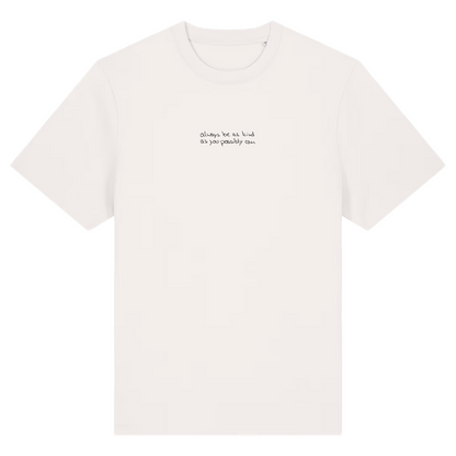 Premium Kindness T-Shirt aus Bio-Baumwolle in Cremeweiß von Heytoki