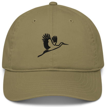 Storch Cap aus Bio-Baumwolle in Dschungelgrün von Heytoki