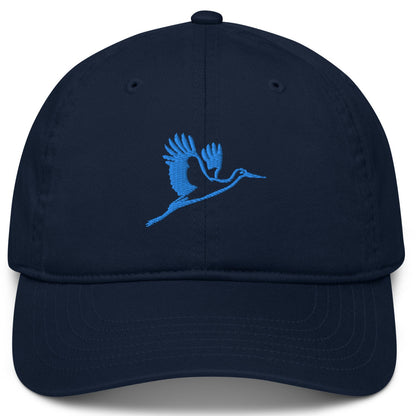 Storch Cap aus Bio-Baumwolle in Pazifikblau von Heytoki