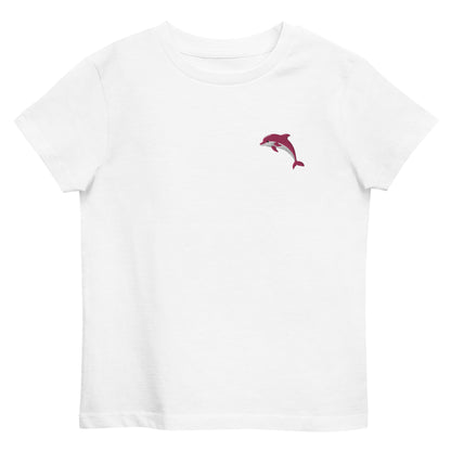 Delfin T-Shirt für Kids aus Bio-Baumwolle in Weiß von Heytoki