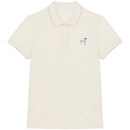 Dalmatiner Polo-Shirt aus Bio-Baumwolle Damen in Elfenbein von Heytoki