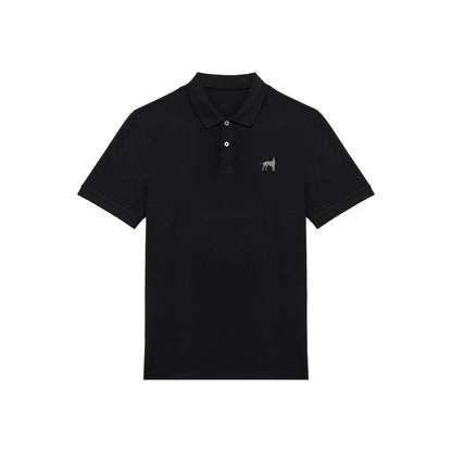 Dalmatiner Polo-Shirt aus Bio-Baumwolle Herren in Schwarz von Heytoki