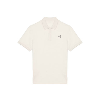 Dalmatiner Polo-Shirt aus Bio-Baumwolle Herren in Elfenbein von Heytoki