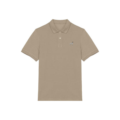 Dalmatiner Polo-Shirt aus Bio-Baumwolle Herren in Sandbeige von Heytoki