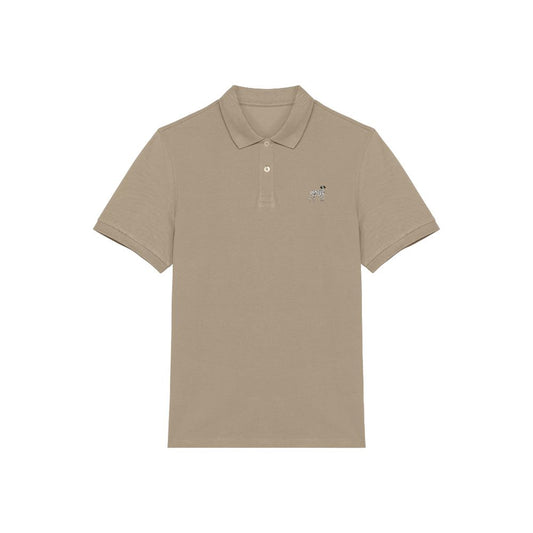 Dalmatiner Polo-Shirt aus Bio-Baumwolle Herren in Sandbeige von Heytoki