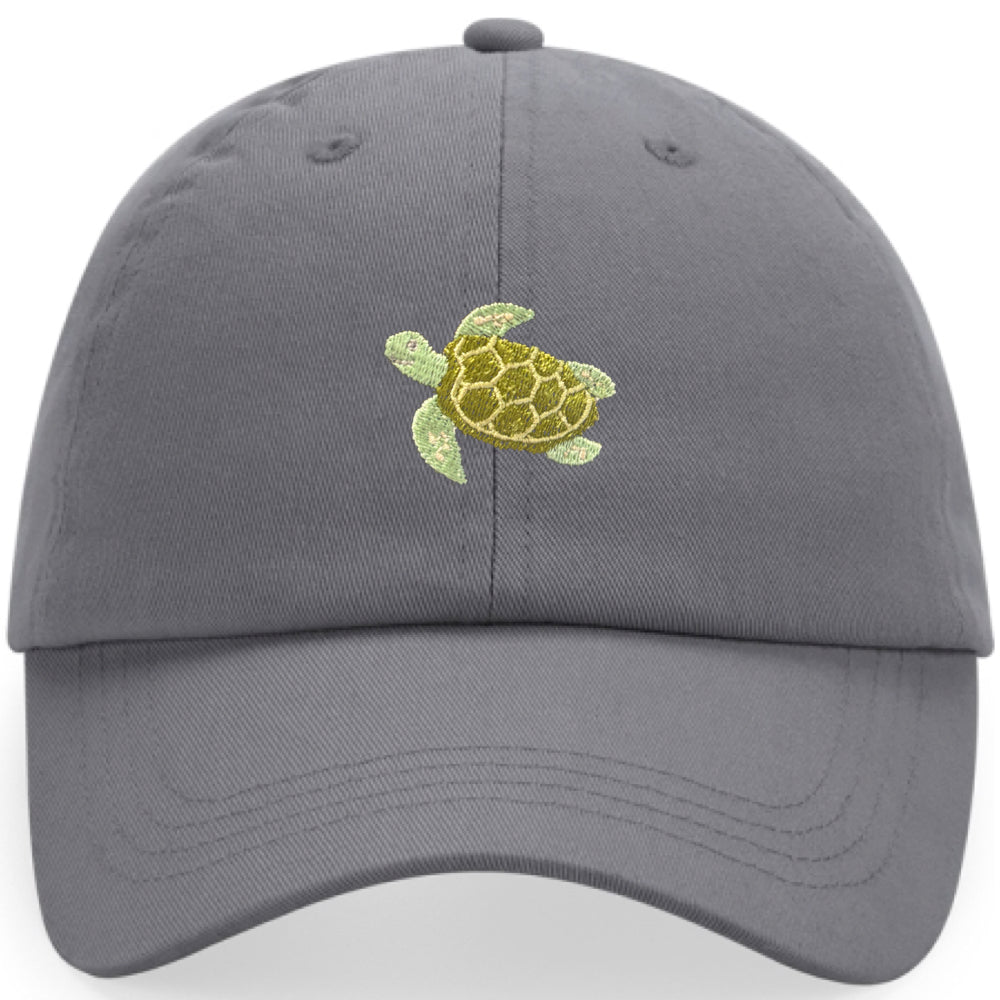 Schildkröte Cap aus Bio-Baumwolle in Graphitgrau von Heytoki