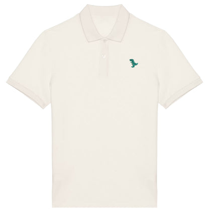 Pferde Polo-Shirt aus Bio-Baumwolle Herren in Elfenbein von Heytoki