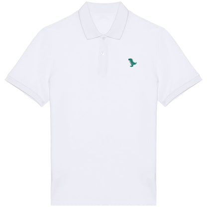 Pferde Polo-Shirt aus Bio-Baumwolle Herren in Weiß von Heytoki