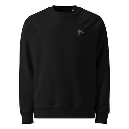 Storch Sweatshirt aus Bio-Baumwolle in Schwarz von Heytoki