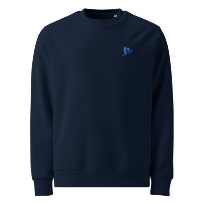 Storch Sweatshirt aus Bio-Baumwolle in Dunkelblau von Heytoki