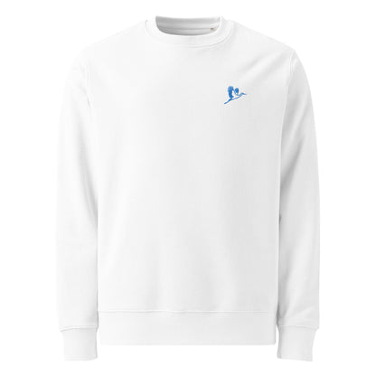Storch Sweatshirt aus Bio-Baumwolle in Weiß von Heytoki