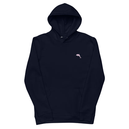 Delfin Hoodie aus Bio-Baumwolle in Dunkelblau von Heytoki