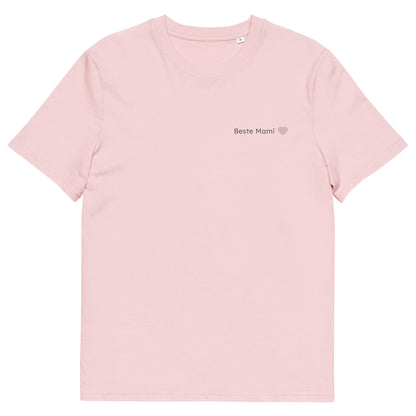 Beste Mami T-Shirt aus Bio-Baumwolle in Hellrosa von Heytoki