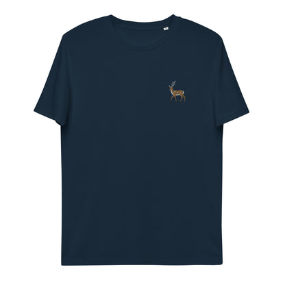 Hirsch T-Shirt aus Bio Baumwolle in Dunkelblau von Heytoki