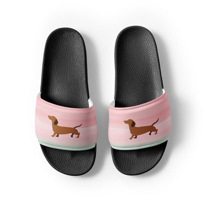 Dackel Badesandalen Unisex in Schwarz von Heytoki